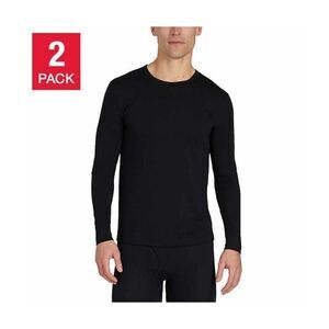 32 DEGREES Heat Men’s Shirts 2-pack Long Sleeve Warm Black XL 46-48 Quick Dry